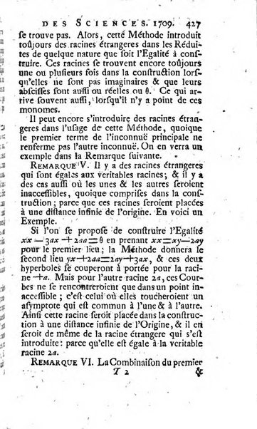 Histoire de l'Académie royale des sciences avec les Mémoires de mathematique & de physique, pour la même année, tires des registres de cette Académie.