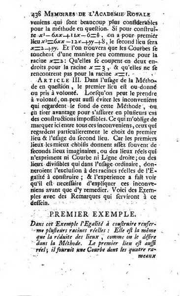 Histoire de l'Académie royale des sciences avec les Mémoires de mathematique & de physique, pour la même année, tires des registres de cette Académie.