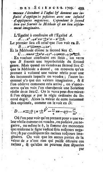 Histoire de l'Académie royale des sciences avec les Mémoires de mathematique & de physique, pour la même année, tires des registres de cette Académie.