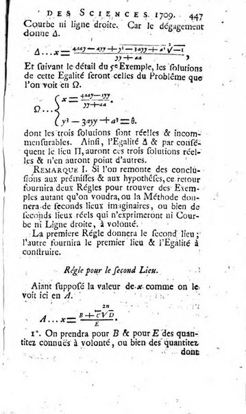 Histoire de l'Académie royale des sciences avec les Mémoires de mathematique & de physique, pour la même année, tires des registres de cette Académie.