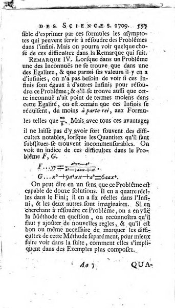 Histoire de l'Académie royale des sciences avec les Mémoires de mathematique & de physique, pour la même année, tires des registres de cette Académie.