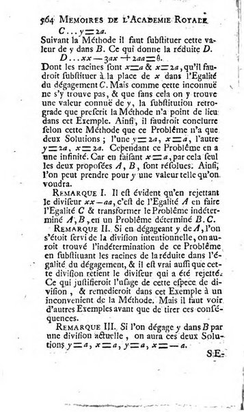 Histoire de l'Académie royale des sciences avec les Mémoires de mathematique & de physique, pour la même année, tires des registres de cette Académie.