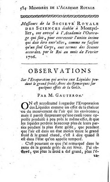 Histoire de l'Académie royale des sciences avec les Mémoires de mathematique & de physique, pour la même année, tires des registres de cette Académie.