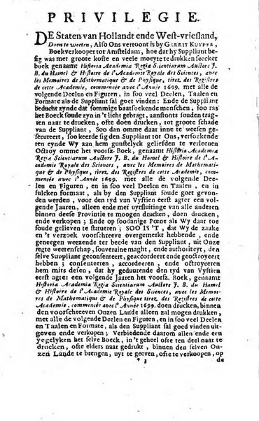 Histoire de l'Académie royale des sciences avec les Mémoires de mathematique & de physique, pour la même année, tires des registres de cette Académie.