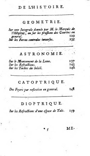 Histoire de l'Académie royale des sciences avec les Mémoires de mathematique & de physique, pour la même année, tires des registres de cette Académie.