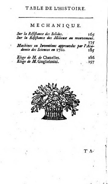 Histoire de l'Académie royale des sciences avec les Mémoires de mathematique & de physique, pour la même année, tires des registres de cette Académie.