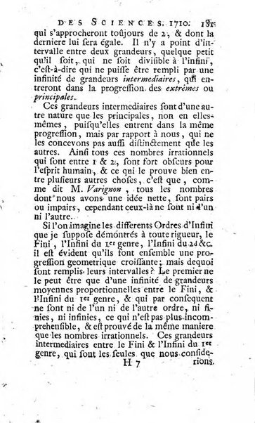 Histoire de l'Académie royale des sciences avec les Mémoires de mathematique & de physique, pour la même année, tires des registres de cette Académie.