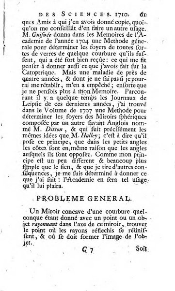 Histoire de l'Académie royale des sciences avec les Mémoires de mathematique & de physique, pour la même année, tires des registres de cette Académie.