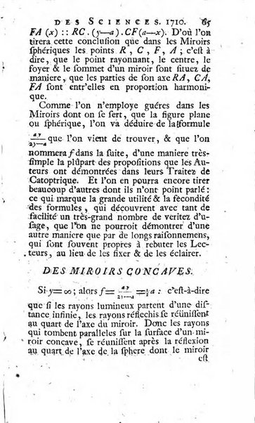 Histoire de l'Académie royale des sciences avec les Mémoires de mathematique & de physique, pour la même année, tires des registres de cette Académie.