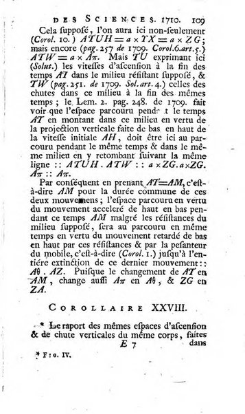 Histoire de l'Académie royale des sciences avec les Mémoires de mathematique & de physique, pour la même année, tires des registres de cette Académie.