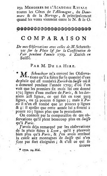 Histoire de l'Académie royale des sciences avec les Mémoires de mathematique & de physique, pour la même année, tires des registres de cette Académie.