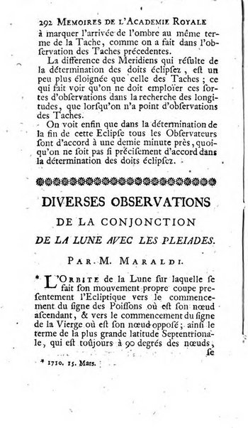 Histoire de l'Académie royale des sciences avec les Mémoires de mathematique & de physique, pour la même année, tires des registres de cette Académie.