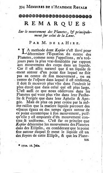 Histoire de l'Académie royale des sciences avec les Mémoires de mathematique & de physique, pour la même année, tires des registres de cette Académie.