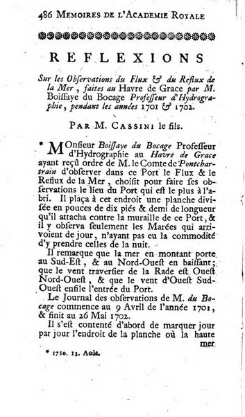 Histoire de l'Académie royale des sciences avec les Mémoires de mathematique & de physique, pour la même année, tires des registres de cette Académie.