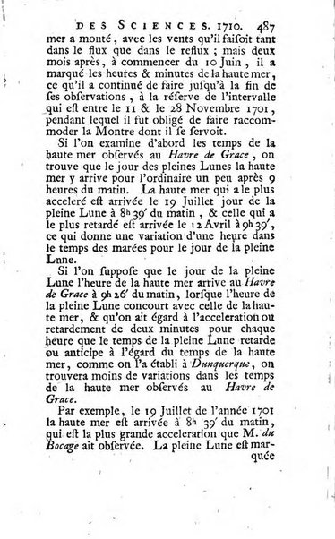 Histoire de l'Académie royale des sciences avec les Mémoires de mathematique & de physique, pour la même année, tires des registres de cette Académie.