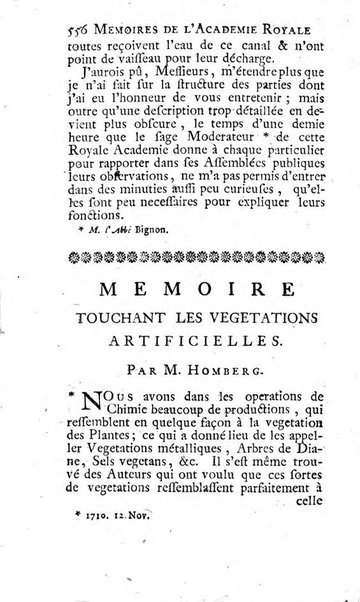 Histoire de l'Académie royale des sciences avec les Mémoires de mathematique & de physique, pour la même année, tires des registres de cette Académie.