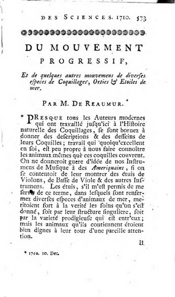 Histoire de l'Académie royale des sciences avec les Mémoires de mathematique & de physique, pour la même année, tires des registres de cette Académie.