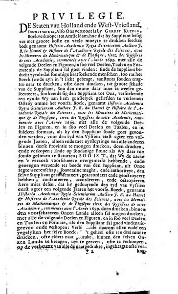 Histoire de l'Académie royale des sciences avec les Mémoires de mathematique & de physique, pour la même année, tires des registres de cette Académie.