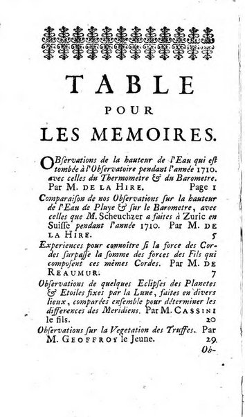 Histoire de l'Académie royale des sciences avec les Mémoires de mathematique & de physique, pour la même année, tires des registres de cette Académie.