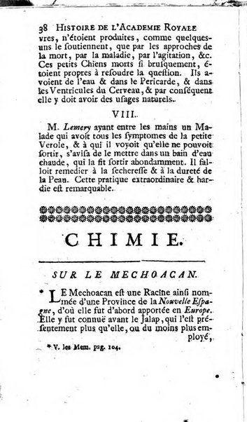 Histoire de l'Académie royale des sciences avec les Mémoires de mathematique & de physique, pour la même année, tires des registres de cette Académie.