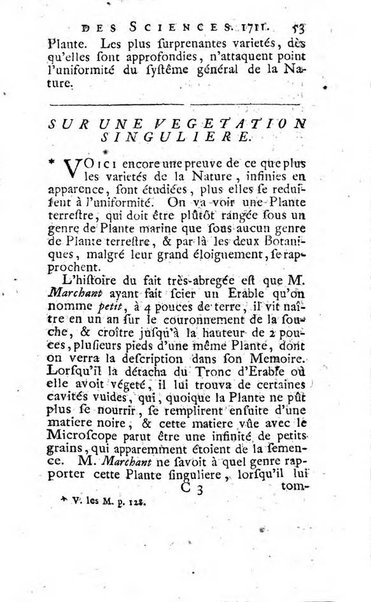 Histoire de l'Académie royale des sciences avec les Mémoires de mathematique & de physique, pour la même année, tires des registres de cette Académie.