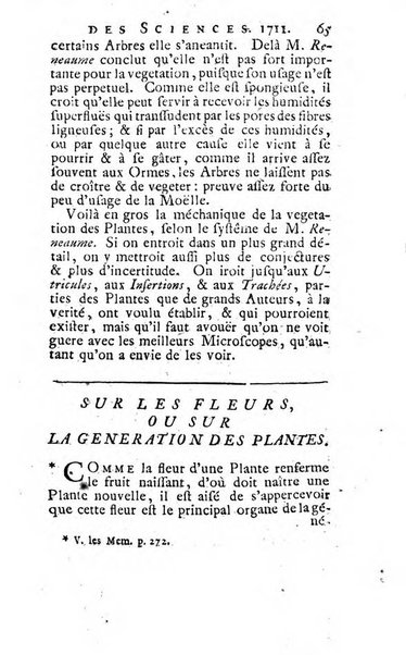 Histoire de l'Académie royale des sciences avec les Mémoires de mathematique & de physique, pour la même année, tires des registres de cette Académie.