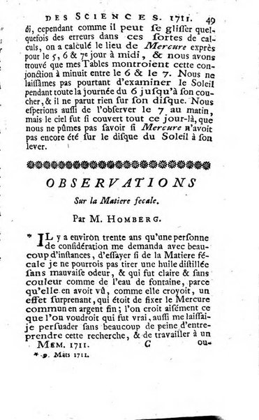 Histoire de l'Académie royale des sciences avec les Mémoires de mathematique & de physique, pour la même année, tires des registres de cette Académie.