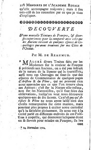 Histoire de l'Académie royale des sciences avec les Mémoires de mathematique & de physique, pour la même année, tires des registres de cette Académie.