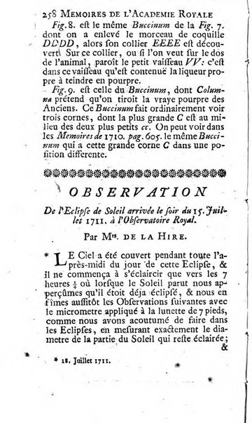 Histoire de l'Académie royale des sciences avec les Mémoires de mathematique & de physique, pour la même année, tires des registres de cette Académie.