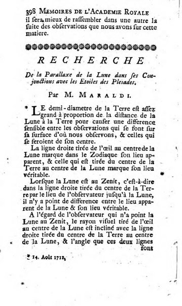 Histoire de l'Académie royale des sciences avec les Mémoires de mathematique & de physique, pour la même année, tires des registres de cette Académie.