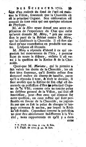 Histoire de l'Académie royale des sciences avec les Mémoires de mathematique & de physique, pour la même année, tires des registres de cette Académie.