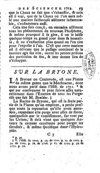 Histoire de l'Académie royale des sciences avec les Mémoires de mathematique & de physique, pour la même année, tires des registres de cette Académie.