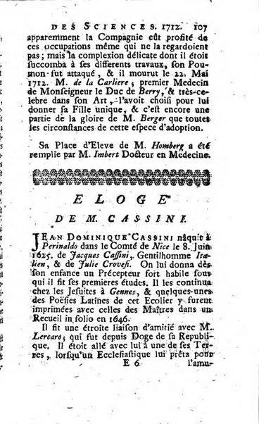 Histoire de l'Académie royale des sciences avec les Mémoires de mathematique & de physique, pour la même année, tires des registres de cette Académie.