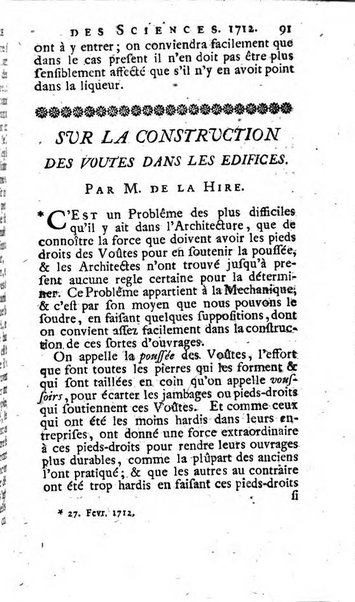 Histoire de l'Académie royale des sciences avec les Mémoires de mathematique & de physique, pour la même année, tires des registres de cette Académie.