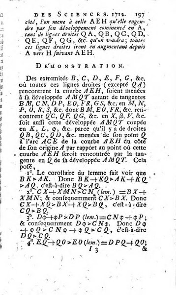 Histoire de l'Académie royale des sciences avec les Mémoires de mathematique & de physique, pour la même année, tires des registres de cette Académie.