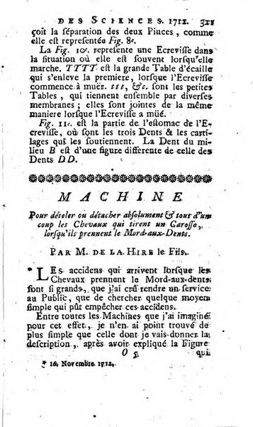 Histoire de l'Académie royale des sciences avec les Mémoires de mathematique & de physique, pour la même année, tires des registres de cette Académie.