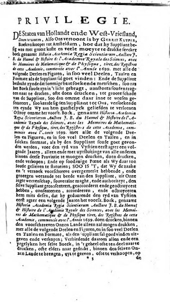 Histoire de l'Académie royale des sciences avec les Mémoires de mathematique & de physique, pour la même année, tires des registres de cette Académie.