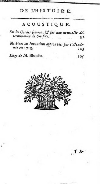 Histoire de l'Académie royale des sciences avec les Mémoires de mathematique & de physique, pour la même année, tires des registres de cette Académie.