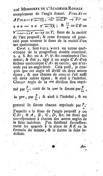 Histoire de l'Académie royale des sciences avec les Mémoires de mathematique & de physique, pour la même année, tires des registres de cette Académie.