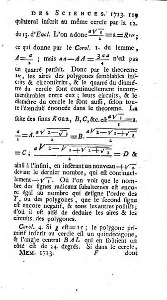 Histoire de l'Académie royale des sciences avec les Mémoires de mathematique & de physique, pour la même année, tires des registres de cette Académie.