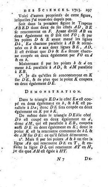 Histoire de l'Académie royale des sciences avec les Mémoires de mathematique & de physique, pour la même année, tires des registres de cette Académie.