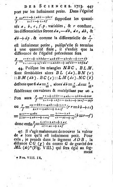 Histoire de l'Académie royale des sciences avec les Mémoires de mathematique & de physique, pour la même année, tires des registres de cette Académie.