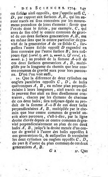 Histoire de l'Académie royale des sciences avec les Mémoires de mathematique & de physique, pour la même année, tires des registres de cette Académie.