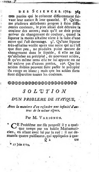 Histoire de l'Académie royale des sciences avec les Mémoires de mathematique & de physique, pour la même année, tires des registres de cette Académie.