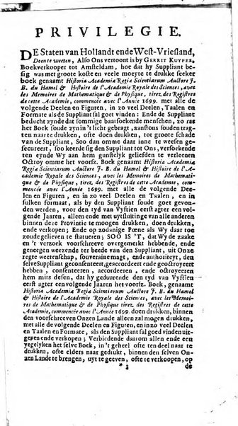 Histoire de l'Académie royale des sciences avec les Mémoires de mathematique & de physique, pour la même année, tires des registres de cette Académie.