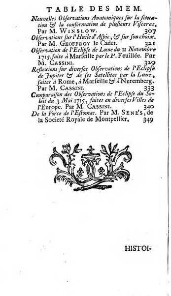 Histoire de l'Académie royale des sciences avec les Mémoires de mathematique & de physique, pour la même année, tires des registres de cette Académie.