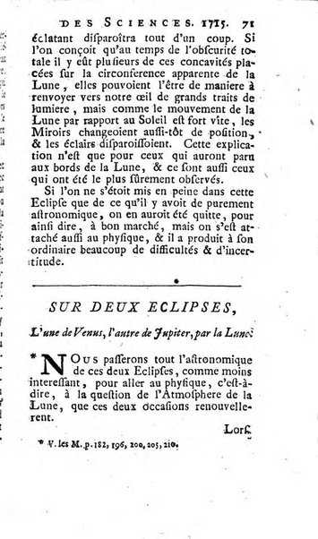 Histoire de l'Académie royale des sciences avec les Mémoires de mathematique & de physique, pour la même année, tires des registres de cette Académie.