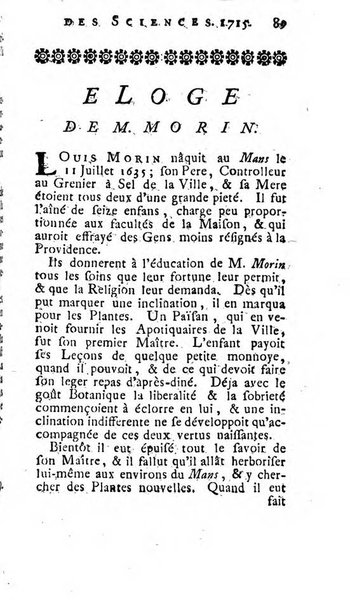 Histoire de l'Académie royale des sciences avec les Mémoires de mathematique & de physique, pour la même année, tires des registres de cette Académie.