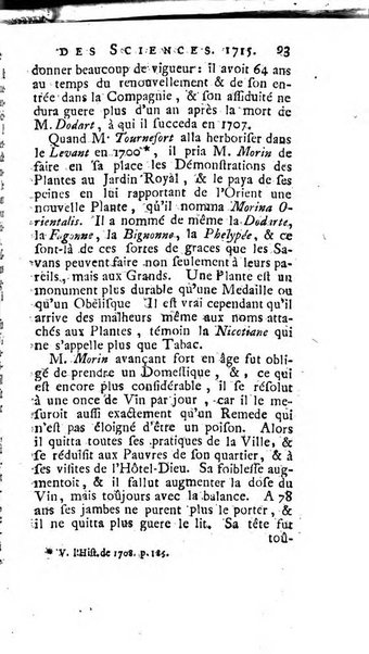 Histoire de l'Académie royale des sciences avec les Mémoires de mathematique & de physique, pour la même année, tires des registres de cette Académie.