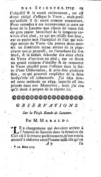 Histoire de l'Académie royale des sciences avec les Mémoires de mathematique & de physique, pour la même année, tires des registres de cette Académie.